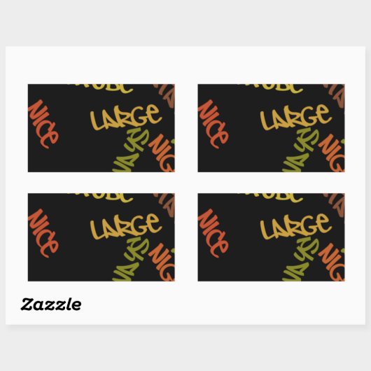 Sticker Rectangulaire Imprimé Vie Vie Imprimé (Feuille)