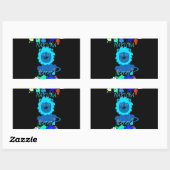 Sticker Rectangulaire Imprimer Hakuna Matata Lion (Feuille)