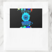 Sticker Rectangulaire Imprimer Hakuna Matata Lion (Sac)