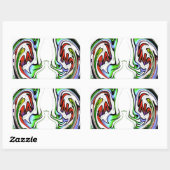 Sticker Rectangulaire Imprimer Hakuna Matata Whirl Art Extraordinaire (Feuille)