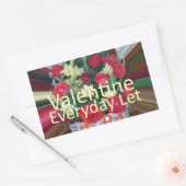 Sticker Rectangulaire Imprimer Saint-Valentin (Enveloppe)