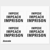 Sticker Rectangulaire Imputer, Imputer, Emprisonner (Feuille)