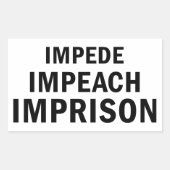 Sticker Rectangulaire Imputer, Imputer, Emprisonner (Devant)