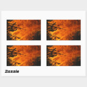 Sticker Rectangulaire Incendie (Feuille)