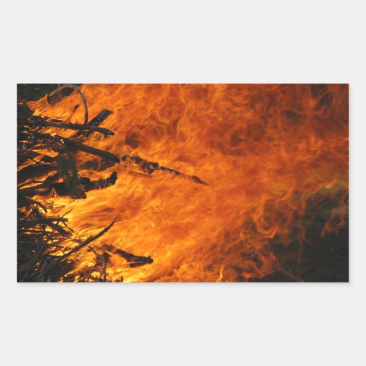 Sticker Rectangulaire Incendie (Devant)