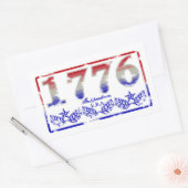 Sticker Rectangulaire Indépendance 1776 (Enveloppe)