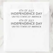 Sticker Rectangulaire INDEPENDENCE DAY Stylish Font (Sac)