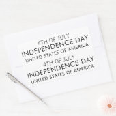 Sticker Rectangulaire INDEPENDENCE DAY Stylish Font (Enveloppe)