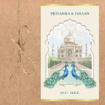 Sticker Rectangulaire Indian Peacock Gold Taj Mahal Mariage esthétique<br><div class="desc">Ajoutez une touche de finition délicieuse à vos faveurs de mariage avec nos Stickers de Mariage indiens, conçus pour compléter votre suite de mariage élégante. Parfaits pour sceller des ballotins, des enveloppes ou des sacs-cadeaux, ces autocollants apportent beauté et sophistication à chaque détail de votre célébration. L'architecture présente l'emblématique Taj...</div>