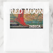 STICKER RECTANGULAIRE INDICA LUNE ROUGE (Sac)