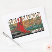 STICKER RECTANGULAIRE INDICA LUNE ROUGE (Enveloppe)