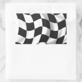Sticker Rectangulaire Indicateur À damiers - Indicateur de course (Sac)