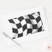 Sticker Rectangulaire Indicateur À damiers - Indicateur de course (Enveloppe)