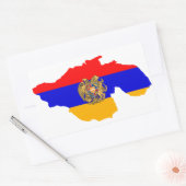 Sticker Rectangulaire Indicateur Carte du Grand Arménie (Enveloppe)