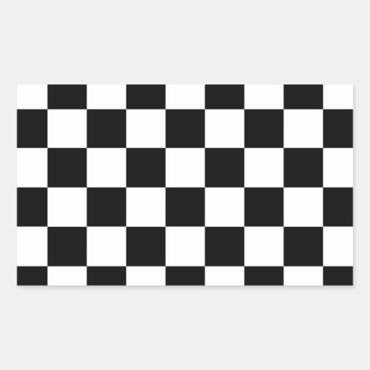 Sticker Rectangulaire Indicateur Checker (Devant)