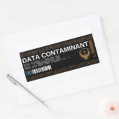 Sticker Rectangulaire Indicateur de contact de données CONTAMINANT autoc (Enveloppe)