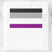 Sticker Rectangulaire Indicateur de fierté sexuelle (Sac)