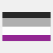 Sticker Rectangulaire Indicateur de fierté sexuelle (Devant)