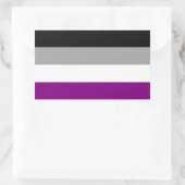 Sticker Rectangulaire Indicateur de fierté sexuelle (Sac)