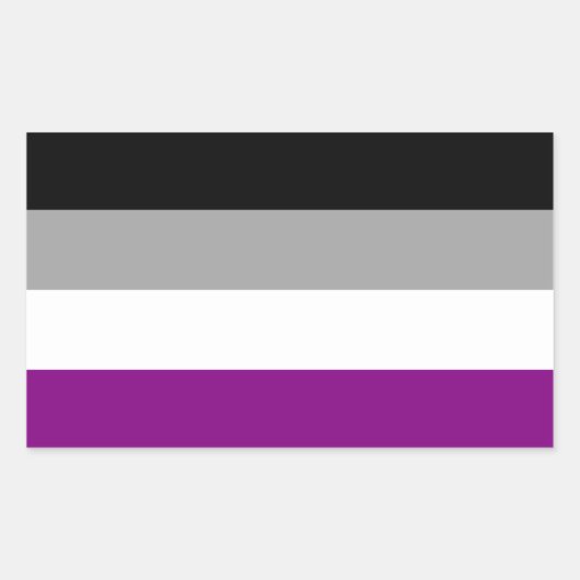 Sticker Rectangulaire Indicateur de fierté sexuelle (Devant)