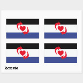 Sticker Rectangulaire Indicateur de la chaîne de commutation (Feuille)