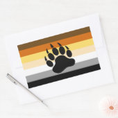 Sticker Rectangulaire Indicateur de la fierté de l'ours (Enveloppe)