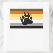 Sticker Rectangulaire Indicateur de la fierté de l'ours (Sac)