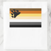 Sticker Rectangulaire Indicateur de la fierté de l'ours (Sac)