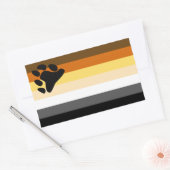 Sticker Rectangulaire Indicateur de la fierté de l'ours (Enveloppe)