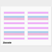 Sticker Rectangulaire Indicateur de la fierté intersexuelle (Feuille)