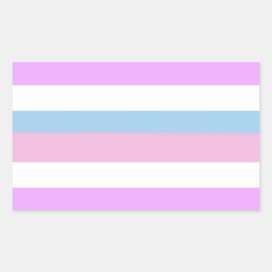Sticker Rectangulaire Indicateur de la fierté intersexuelle (Devant)