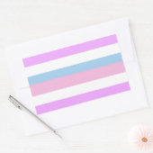 Sticker Rectangulaire Indicateur de la fierté intersexuelle (Enveloppe)