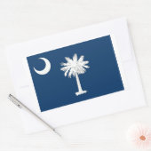 Sticker Rectangulaire Indicateur de l'état de la particule de chien (Enveloppe)