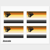 Sticker Rectangulaire Indicateur de l'ours (Feuille)