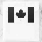 Sticker Rectangulaire Indicateur de pays Black Canada (Sac)