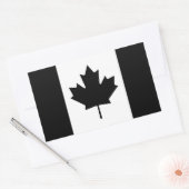 Sticker Rectangulaire Indicateur de pays Black Canada (Enveloppe)