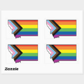 Sticker Rectangulaire Indicateur de progression du Montana (Feuille)