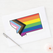 Sticker Rectangulaire Indicateur de progression du Montana (Enveloppe)