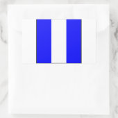 Sticker Rectangulaire indicateur de signal de l'alphabet maritime numéro (Sac)