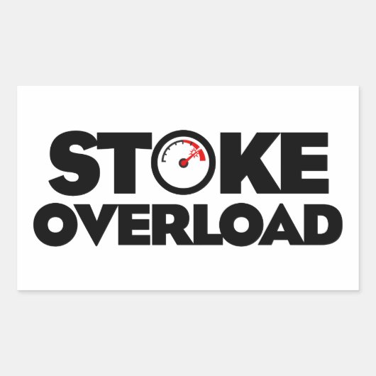 Sticker Rectangulaire Indicateur de surcharge de stoke (Devant)