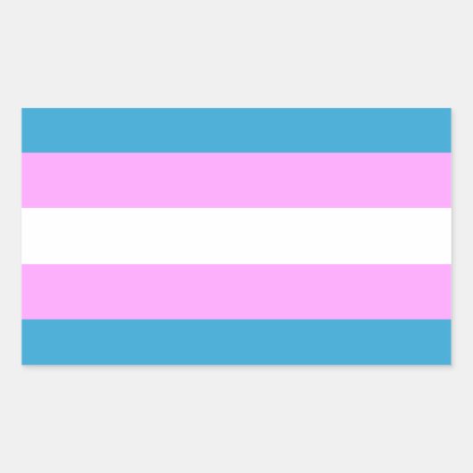 Sticker Rectangulaire Indicateur de trans personnalisé (Devant)