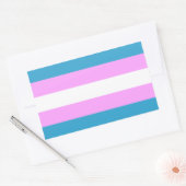Sticker Rectangulaire Indicateur de trans personnalisé (Enveloppe)