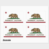 Sticker Rectangulaire Indicateur d'état de Californie Paramount (Feuille)