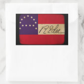 Sticker Rectangulaire Indicateur du siège général Lee avec signature (Sac)