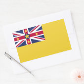 Sticker Rectangulaire Indicateur Niue (Enveloppe)