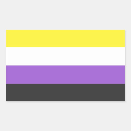 Sticker Rectangulaire Indicateur non binaire (Devant)