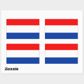 Sticker Rectangulaire Indicateur Pays-Bas (Feuille)