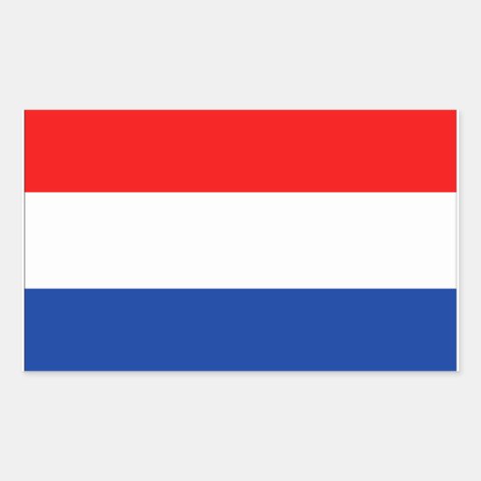Sticker Rectangulaire Indicateur Pays-Bas (Devant)