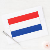 Sticker Rectangulaire Indicateur Pays-Bas (Enveloppe)