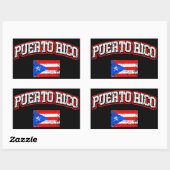 Sticker Rectangulaire Indicateur Porto Rico (Feuille)